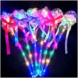 Palitos de luz LED Stick Wave Ball Magic Magic Push Pequeño regalo para niños Glow Toy Party Supplies Favors Drop entrega otgbd