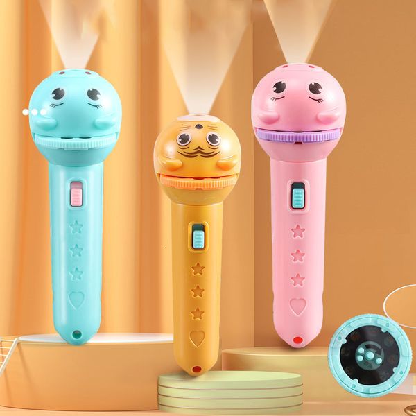 LED Light Sticks Lampe de poche Projecteur pour enfants Bébé Sleeping Story Book Lampe torche Jouet Éducation précoce Vacances Cadeau de Noël Up 230605