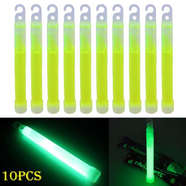 LED Light Sticks Kids 10pcs 6inch Grade Industrial Glow Stick Party Camping Lights Emergency Glowstick Chemical Fluorescent 230724