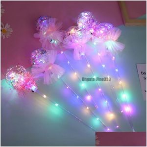 Led Light Sticks Led Bobo Light Up Jouets Enfants Party Hand Ball Jouet Glaxy Baguette Magique Bâtons De Noël Drop Livraison Jouets Cadeaux Led Lighte Dhxvy