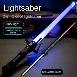 LED Light Sticks Lightsaber 80 cm RGB Laser Zwaard Speelgoed Sabel 7 Kleuren Veranderen Kids Telescopische Kracht FX FOC blaster Jedi Jongens Gift 230617