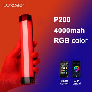 Bâtons lumineux LED LUXCEO P200 LED Pography Light Handheld RGB Light Tube Stick Vidéo lumière douce APP Télécommande vs 6C Pavotube 230621