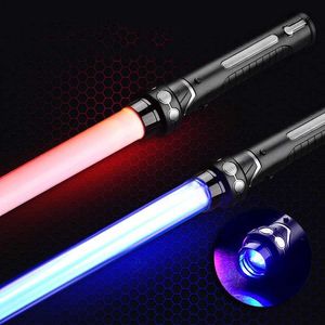 LED Light bâton Nouveau sabre laser 80/66 cm Duel RVB Laser épée sabre laser sabre 7 couleurs