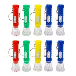 Lot de 10 bâtons lumineux à LED lumineux Mini porte-clés lampe de poche porte-clés petite torche de poche éclairage blanc couleur aléatoire 230605