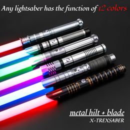 LED Light Sticks Sabre Xenopixel Neo Pixel Jedi Sabre Sword Laser Combat Blaster Hiltblade Gift Toys Cosplay Smooth Swing TXQ 221125