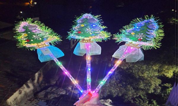 Bâtons lumineux LED jouets étoiles fluorescentes lumineuses éclairent papillon princesse fée baguette magique fournitures de fête anniversaire noël Gi3968743