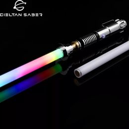 LED Light Sticks TXQSABER Luke ROTJ EP6 RGBSN PixelProffie 22 Lightsaber Ondersteuning DIY 16 Set Geluid Fonts FOC Functie Laser Zwaard Cosplay 230721