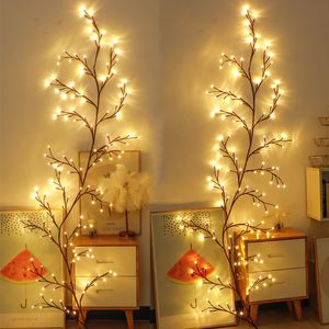 led licht boomtak licht wilg boom licht rotan wijnstok kerstversiering licht nachtlampje warm wit wijnstok lichtslingers 144led usb aangedreven voor kamer