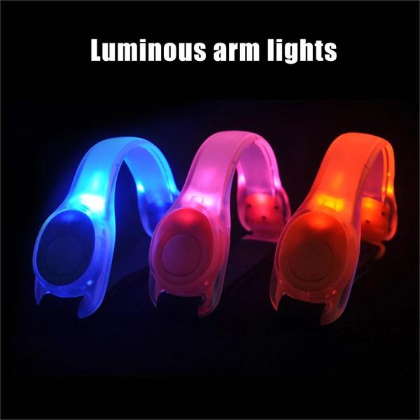 Brazalete con luz LED, cinturón ajustable para correr, que brilla en la oscuridad, para correr, caminar, andar en bicicleta, concierto, patines, luz D2.0