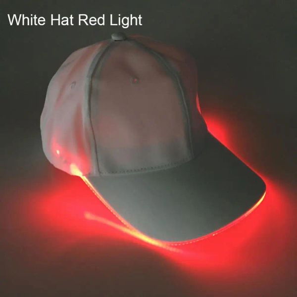 LED Light Up Baseball Gap Sombreros brillantes para mujeres Capas de carreras LED LED LUMINOUS CLUB FIESTA HIP HOP Golf Visores