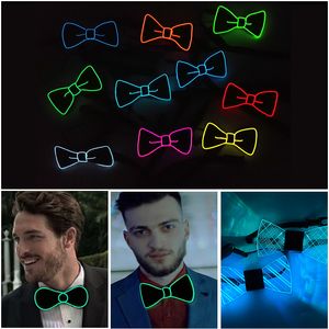 LED Light Up Vlinderdas Voor Kerst Bruiloft Verjaardag Feestartikelen Evenement Geschenken Nachtclub Bar KTV Dance Party Bowtie 915