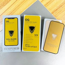 Screenprotector voor Samsung Galaxy A05S A05 A15 A25 A35 A55 A04 A14 A24 A34 A54 A03 A13 A23 A33 A53 A73 Golden Armor OG Gehard glas Volledige lijm Premium Cover Film