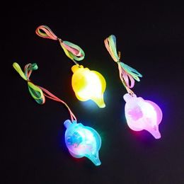 LED LED-UP clignotant Collier Conch Pendants Glow Jewelry Corde Chains Kids Birthday Party Toys Halloween Christmas YH1373224D
