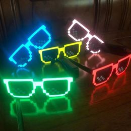 LED -verlichte bril draadloze LED Pixel zonnebril feest Halloween Glow in de donkere bril