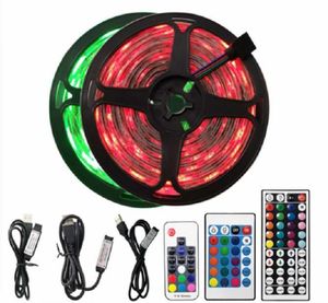 Luz LED con USB de bajo voltaje 5V 2835RGB tira de luz suave 60 lámpara lámpara de caballo corriendo goteo impermeable TV TV luz de fondo 2196605