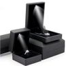 Boîte cadeau éclairée à LED Mariage de boucle d'oreille Black Jewelry Display Packaging Lights192E