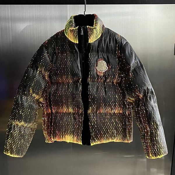 Éclairage LED Doudounes fluorescentes Manteau rempli Meilleures ventes Monstres Palm Fibre Optique Doudoune Maya Angels Hommes Femmes 4U4E5