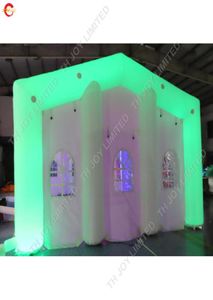 LED -verlichtingsgigant buitenactiviteiten Evenementen opblaasbare bruiloft Tent Party Huur Commercieel gazon Tenten worden geleverd met luchtblazer en L7249022