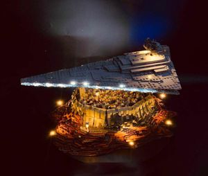 Kit d'éclairage LED pour MOC Jedha City and Empire Spaceship Modèle pour 21007 et 90007 Q06245593696