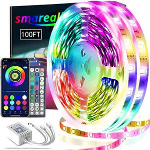 Led Lights for Bedroom 100ft ,Led Lights Color Changing Led Strip Lights with App Control, Led Light Strips for room, Kitchen, Home Decorati