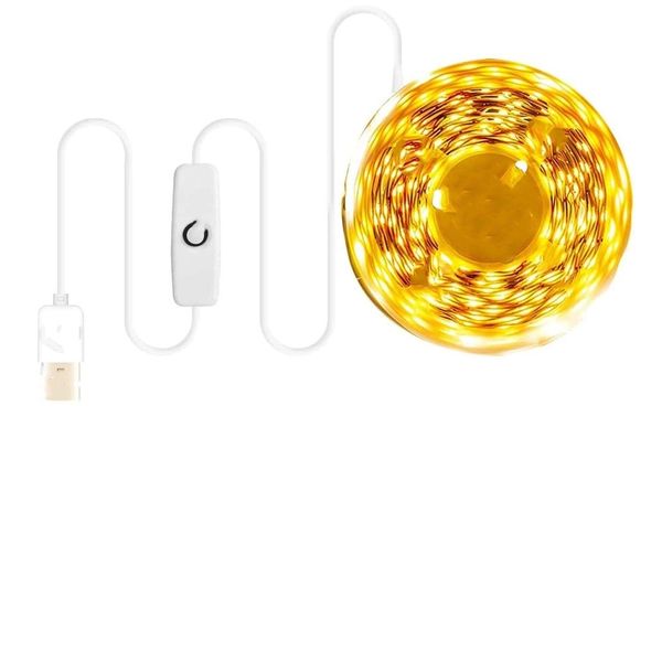 Luces LED Tira de luz con control de gestos Decoración de ambiente de fiesta en dormitorio Tira de luz USB de 5 V 3 velocidades ajustables, colores cálidos y fríos, fiesta en casa, cortable 100 pies por paquete