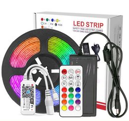 LED-verlichting Strips Bluetooth 25m 30m 5050 Waterdicht 2835 WIFI RGB RGBW FLEXIBELE TAPE LEDS LIBBON 5M met Telefoon App Control