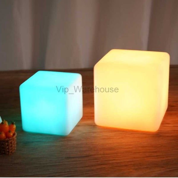 LED Lumineux Cube Bar Lampe De Table Charge Alimenté À Distance 16 Couleur KTV Partie Glowing Siège Lumière pour Jardin Hôtel Décor Veilleuse HKD230808