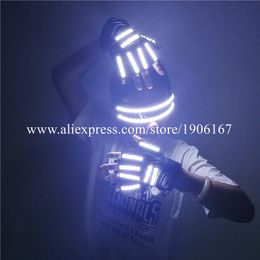 Led Luminous Glasses Bar Night Stage Lighting Show Party Dancing Gloves Halloween Christmas Grand Event Illumined Led Props