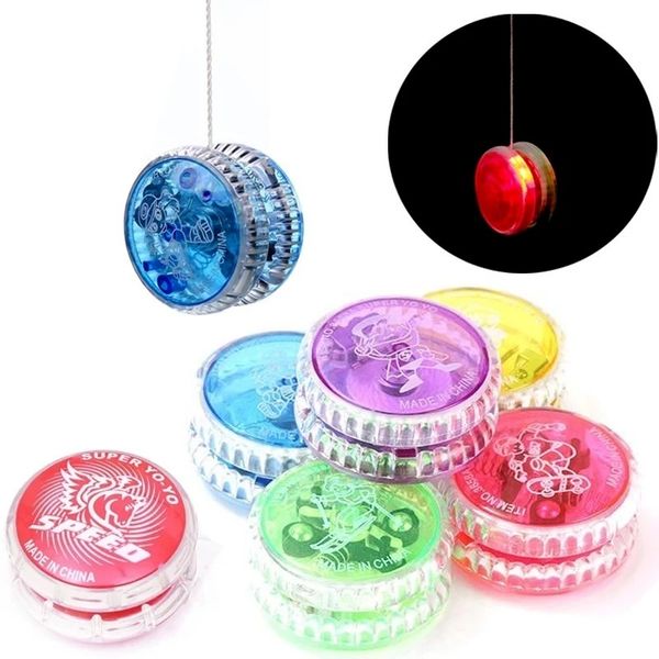 LED lumineux haute vitesse Yo-Yo fête faveur enfants intéressant boule en plastique coloré Flash jouets enfants préféré jeu d'enfance cadeau