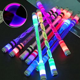 LED LUMINENT ROTATING PEN PAS REFOLLS PROFESSIONNEMENT ANTIFOR ANTIFOL GAMING SPINNING BOLLPOINT PENS FLASH Stick Pocket Pocket Penlight Torch