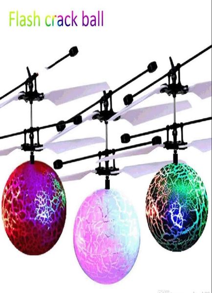 LED Magic Flying Ball Aircraft Helicopter Toy Colorful Stage lampe infrarouge Induction RC Toys pour enfants pour enfants Christmas XMA5130370