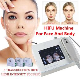 Machine professionnelle à ultrasons focalisés à haute intensité Hifu Lifting du visage élimination des rides corps amincissant la peau raffermissant le Spa