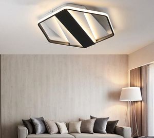 Led moderne led kroonluchter zeshoek hoge helderheid lichten voor woonkamer slaapkamer thuis kroonluchter plafond myy