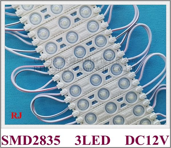 Módulo de luz LED para letra de canal de señal módulo de luz súper LED DC12V 1,2 W SMD 2835 61mm * 14mm * 5mm PCB de aluminio 2020 nuevo