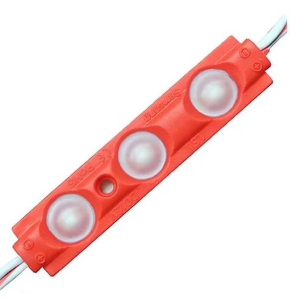 Módulo LED SMD 5730 3 LED 1,5 W moldeo por inyección impermeable blanco cálido blanco rojo/verde/azul/amarillo luz 12V publicidad