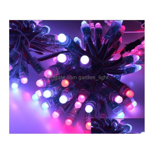 Módulos LED 12 mm Ws2811 Pixel Modo LED Luz 2811 IC FL Color String DC 5V Entrada Ip68 Impermeable RGB Digital para letras Drop Delive DH4JO