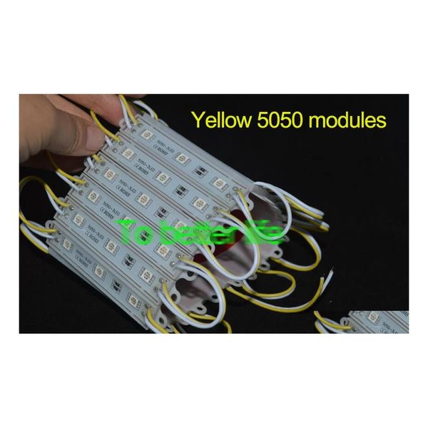 Modules LED Jaune RVB Vert Rouge Bleu LED Modes Pixel Étanche 12V Smd 5050 5054 0.72W 80Lm Rétro-éclairage de signe pour les lettres de canal Dr Dhgor