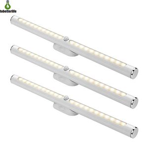 LED Motion Sensor Closet Lights 22 LED USB-oplaadbare draadloze keuken onder kastverlichtingskits Touch Control voor Keukenkast