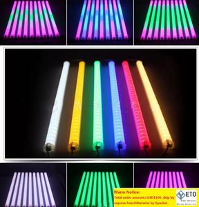 LED Neon ba Sign LED Digital TubeLED DMX tube changement de couleur étanche à l'extérieur des tubes colorés bâtiment décoration tube lumière sportligh