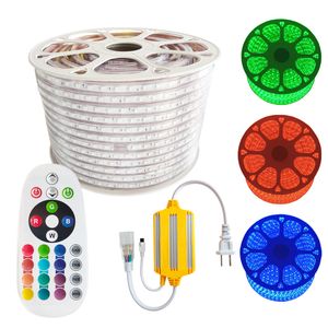 LED neon touwlicht voor woningdecoratie, AC110V RGB LED Strip Licht verlengbare IP65 Waterdichte Dimable Strip Lights, Flexible Silicone RGB Licht Usastar