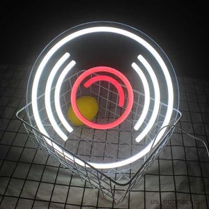 LED Neon Sign LED Neon Signs Verlichting CD Record Opknoping USB Night Lampen Custom Neon Signs Winkel Muziek Bar room Decor R230613