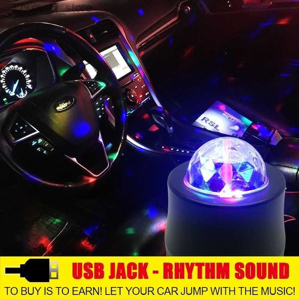 Letrero de neón LED NUEVO Coche fresco Esfera de neón Sonido Música DJ Luz intermitente Coche Cristal Mágico Bola de plasma Ritmo automático Proyector láser Luz de escenario YQ231201