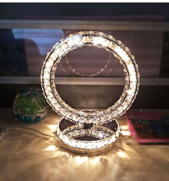 LED veilleuse de noël forme classique lampe lampe de Table pour la maison chambre décor fée lumière vacances cristal décoration lumière télécommande