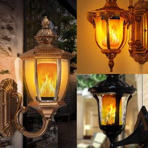 LED Night Light Flame Fight Bulb 4 Modes Fire Bulb Lamp Party Christmas Party Outdoor Indoor Home Decor E27 Base vacillant Night Light