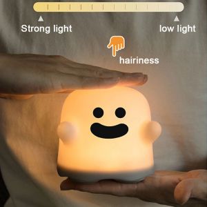 Led Night Lights For Children Slaapkamer Leuk Boo Ghost Silicone Lamp Touch Sensor Dimable Child Holiday Gift Labroldable