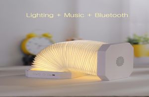 LED-nachtlampje USB oplaadbare vouwlamp creatief Ingebouwde Bluetooth-luidspreker Muziek luisteren Microfoon Bas Subwoofer Lou5165344