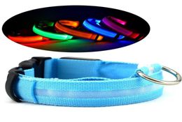 LED collier de chien en nylon chien chat harnais clignotant éclairer nuit sécurité colliers pour animaux de compagnie 8 couleur XSXL taille accessoires de noël fast9301332