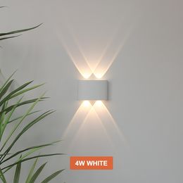 Luz Led de pared para exteriores, iluminación impermeable para porche y jardín, lámpara de pared interior de 6W y 12W, decoración para dormitorio, sala de estar, pasillo, lámparas para escaleras