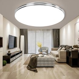 Lámpara de Panel LED con ajuste de color, luz de techo LED de 72W, 36W, 24W, 18W, 12W, lámpara moderna montada en superficie de 220V para iluminación del hogar