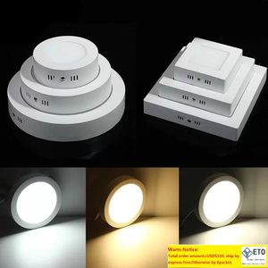 LED PANEEL Licht rond vierkant oppervlak gemonteerd dimbaar downlight voor thuisschool badkamer binnenverlichting